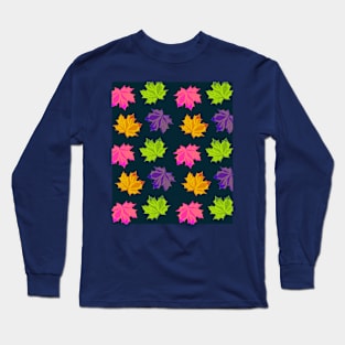 Bright Autumn Leaves Long Sleeve T-Shirt